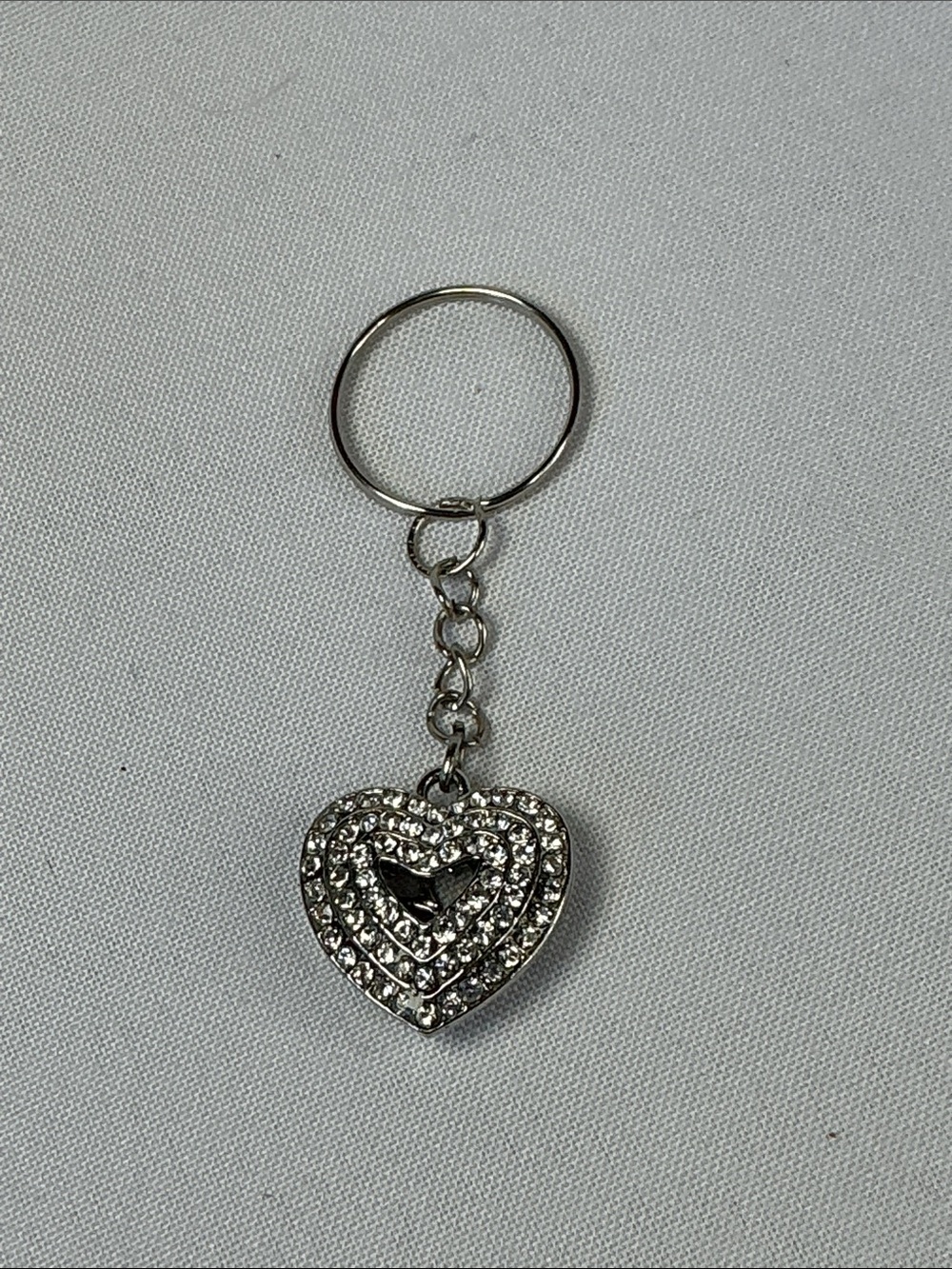 ⭐ Black Crystal Teddy Bear Keychain Cute Glam Y2K Purse Charm Accessory